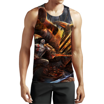 Majice bez rukava u borbenom stilu za muškarce Ratne 3D grafičke prsluke bez rukava Ljetna ulična odjeća Sport Fitness Puloveri Majica plus veličina 6XL