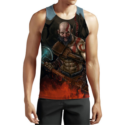 Majice bez rukava u borbenom stilu za muškarce Ratne 3D grafičke prsluke bez rukava Ljetna ulična odjeća Sport Fitness Puloveri Majica plus veličina 6XL