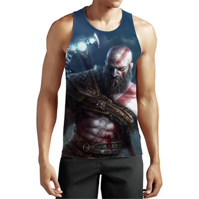 Majice bez rukava u borbenom stilu za muškarce Ratne 3D grafičke prsluke bez rukava Ljetna ulična odjeća Sport Fitness Puloveri Majica plus veličina 6XL