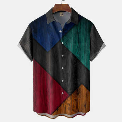 2023. gada modes ielas džemperis Havaju salu vīriešu brīvi pieguļošs krekls ar īsām piedurknēm, ikdienas ikdienas krekls, vasaras jaunums