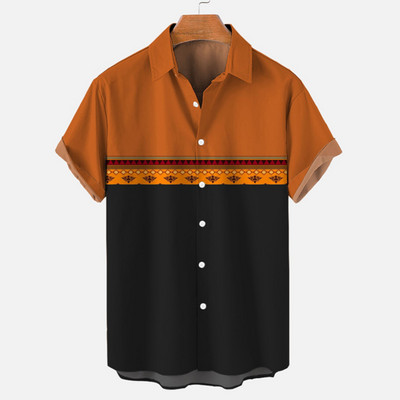 2023. gada modes ielas džemperis Havaju salu vīriešu brīvi pieguļošs krekls ar īsām piedurknēm, ikdienas ikdienas krekls, vasaras jaunums