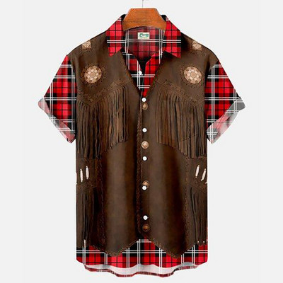 2023. gada modes ielas džemperis Havaju salu vīriešu brīvi pieguļošs krekls ar īsām piedurknēm, ikdienas ikdienas krekls, vasaras jaunums