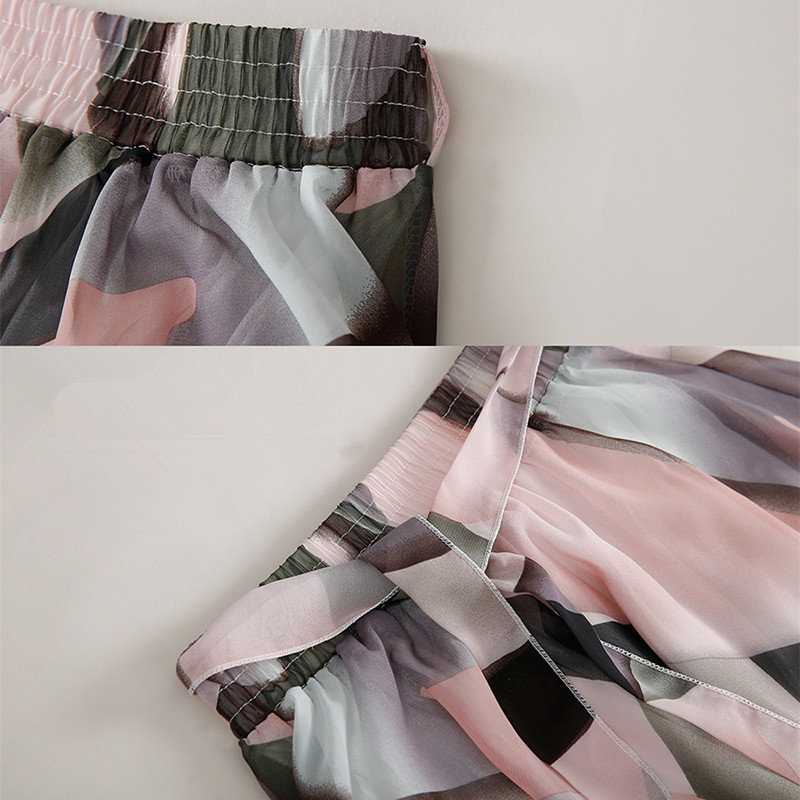 Dámska letná sukňa Streetwear s elastickým vysokým pásom, veľkosť 4XL 5XL, plus veľkosť, midi, ružová a čierna, s mašľou, kvetinová sukňa 2022