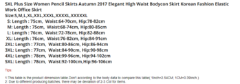 Γυναικείες Pencil φούστες 5XL Plus Size Φθινόπωρο 2017 Κομψή ψηλόμεση φούστα κορμιού Κορεάτικη μόδα ελαστική φούστα γραφείου