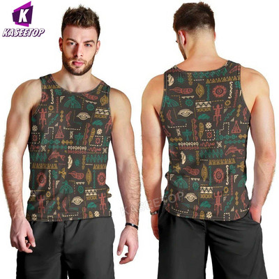 Harajuku 3D-prinditud sulgedega natiivse mustriga vest Lahe ujumishiphop meeste tanktopid Jooksu alussärk Kodu Sport lühikeste varrukatega Stiil9
