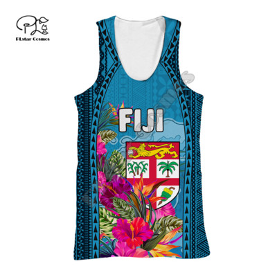 PLstar Cosmos Fidži rahvuslik embleem, kultuuri 3D-prinditud 2021. aasta uus moodne suvine meeste/naiste vabaaja rannavest F17