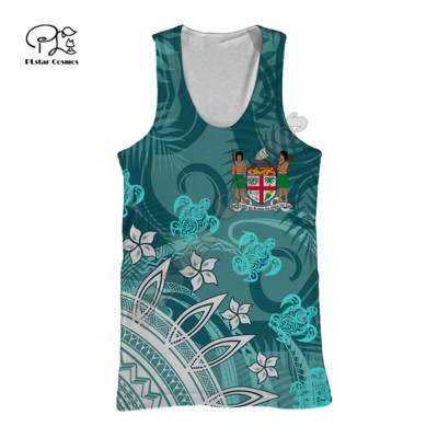 PLstar Cosmos Fidži rahvuslik embleem, kultuuri 3D-prinditud 2021. aasta uus moodne suvine meeste/naiste vabaaja rannavest F17