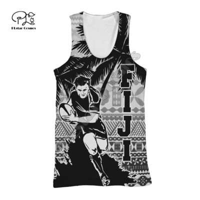 PLstar Cosmos Fidži rahvuslik embleem, kultuuri 3D-prinditud 2021. aasta uus moodne suvine meeste/naiste vabaaja rannavest F17