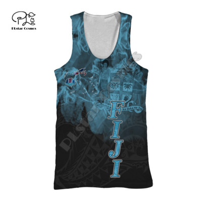 PLstar Cosmos Fidži rahvuslik embleem, kultuuri 3D-prinditud 2021. aasta uus moodne suvine meeste/naiste vabaaja rannavest F17