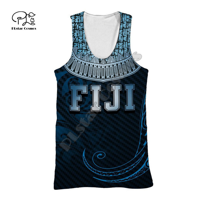PLstar Cosmos Fiji Emblema Națională Cultură Imprimat 3D 2021 Nouă Moda Vară Tank Top pentru Bărbați/Femei Vestă Casual de Plajă F17