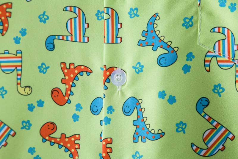 Jauki dinozauru apdrukas havajiešu pludmales krekls vīriešu 2021. gada vasaras jauni īsām piedurknēm Tropical Aloha krekli Ikdienas brīvdienu apģērbs