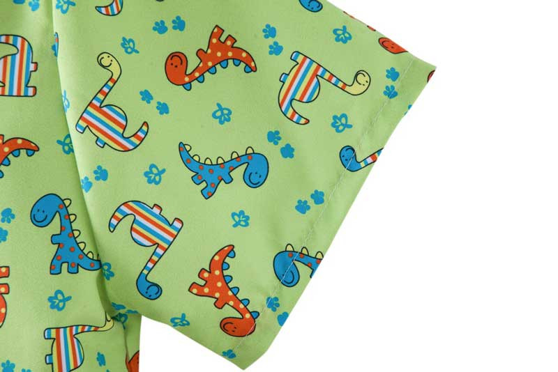 Jauki dinozauru apdrukas havajiešu pludmales krekls vīriešu 2021. gada vasaras jauni īsām piedurknēm Tropical Aloha krekli Ikdienas brīvdienu apģērbs