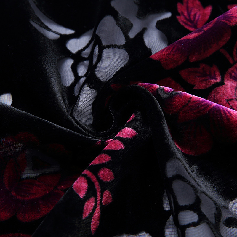 Kiváló minőségű átlátszó piros póló férfiaknak Divat Desiger rövid ujjú bársonyos ing tavaszi nyár irodai parti ing