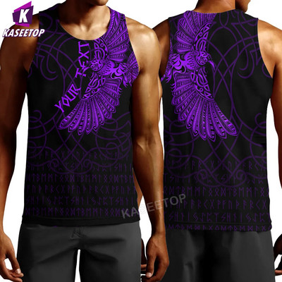 Vară Imprimare 3D Îmbrăcăminte Viking Vestă Moda Cool Swim Hip Hop Bărbați Tank Tops Alergare Tricou Home Pulover Sport cu mânecă scurtă