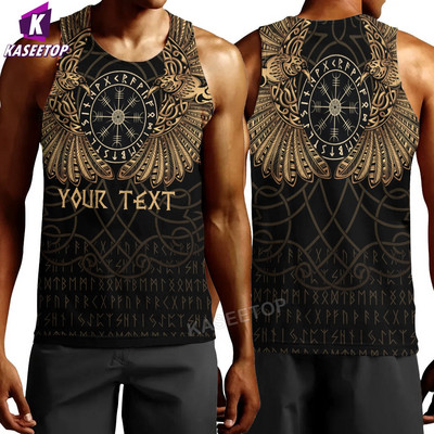 Vară Imprimare 3D Îmbrăcăminte Viking Vestă Moda Cool Swim Hip Hop Bărbați Tank Tops Alergare Tricou Home Pulover Sport cu mânecă scurtă