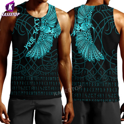 Vară Imprimare 3D Îmbrăcăminte Viking Vestă Moda Cool Swim Hip Hop Bărbați Tank Tops Alergare Tricou Home Pulover Sport cu mânecă scurtă