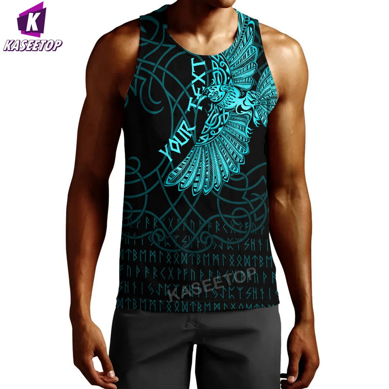 Vară Imprimare 3D Îmbrăcăminte Viking Vestă Moda Cool Swim Hip Hop Bărbați Tank Tops Alergare Tricou Home Pulover Sport cu mânecă scurtă