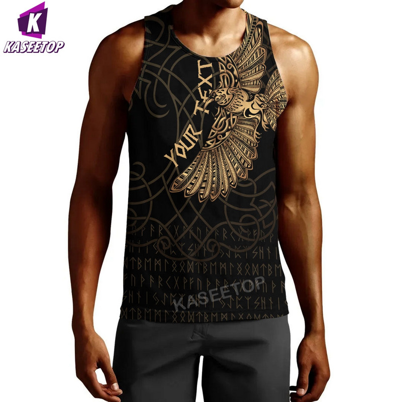 Vară Imprimare 3D Îmbrăcăminte Viking Vestă Moda Cool Swim Hip Hop Bărbați Tank Tops Alergare Tricou Home Pulover Sport cu mânecă scurtă