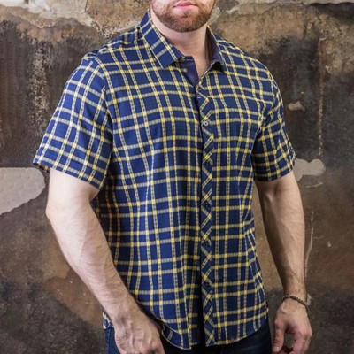 Νέο Casual Fashion Ανδρικό κοντομάνικο μπλουζάκι παραλίας χαβανέζικου πόλο με λαιμόκοψη 2023 Καλοκαιρινό ρετρό με ρίγες 3D εκτύπωσης Street Wear