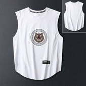 Ανδρικό αμάνικο μπλουζάκι casual για εξωτερικούς χώρους, αναπνεύσιμο και αναζωογονητικό αντρικό γιλέκο oversize Loose Man Tank Top