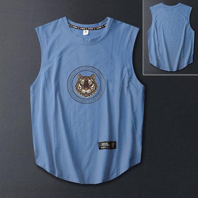 Ανδρικό αμάνικο μπλουζάκι casual για εξωτερικούς χώρους, αναπνεύσιμο και αναζωογονητικό αντρικό γιλέκο oversize Loose Man Tank Top