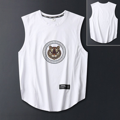 Ανδρικό αμάνικο μπλουζάκι casual για εξωτερικούς χώρους, αναπνεύσιμο και αναζωογονητικό αντρικό γιλέκο oversize Loose Man Tank Top