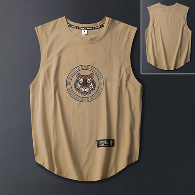 Ανδρικό αμάνικο μπλουζάκι casual για εξωτερικούς χώρους, αναπνεύσιμο και αναζωογονητικό αντρικό γιλέκο oversize Loose Man Tank Top