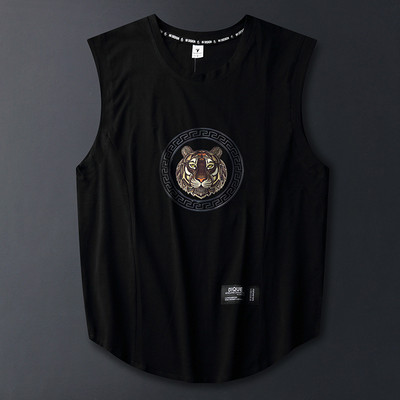 Ανδρικό αμάνικο μπλουζάκι casual για εξωτερικούς χώρους, αναπνεύσιμο και αναζωογονητικό αντρικό γιλέκο oversize Loose Man Tank Top