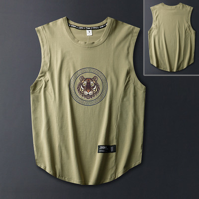 Ανδρικό αμάνικο μπλουζάκι casual για εξωτερικούς χώρους, αναπνεύσιμο και αναζωογονητικό αντρικό γιλέκο oversize Loose Man Tank Top