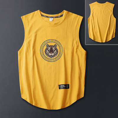 Ανδρικό αμάνικο μπλουζάκι casual για εξωτερικούς χώρους, αναπνεύσιμο και αναζωογονητικό αντρικό γιλέκο oversize Loose Man Tank Top