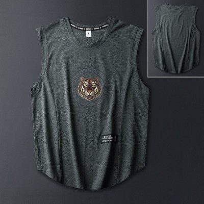 Ανδρικό αμάνικο μπλουζάκι casual για εξωτερικούς χώρους, αναπνεύσιμο και αναζωογονητικό αντρικό γιλέκο oversize Loose Man Tank Top