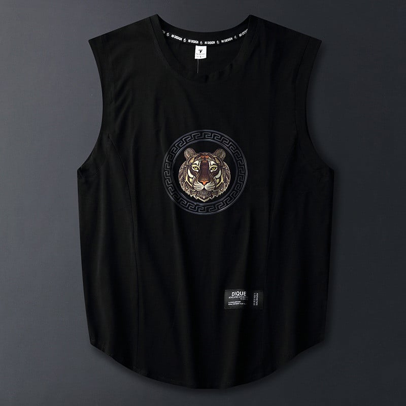 Ανδρικό αμάνικο μπλουζάκι casual για εξωτερικούς χώρους, αναπνεύσιμο και αναζωογονητικό αντρικό γιλέκο oversize Loose Man Tank Top