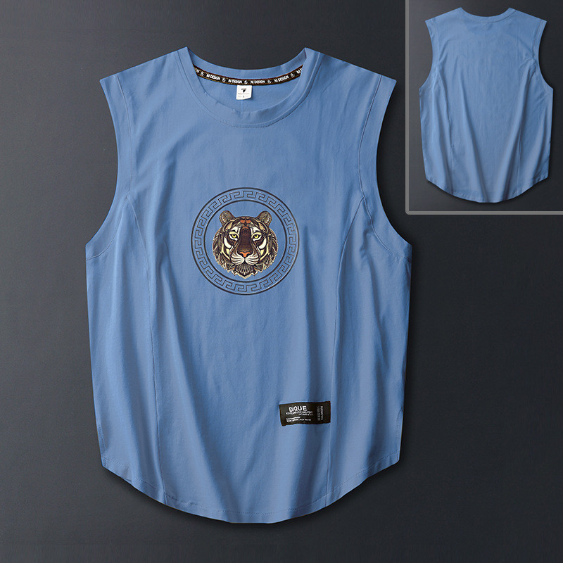 Ανδρικό αμάνικο μπλουζάκι casual για εξωτερικούς χώρους, αναπνεύσιμο και αναζωογονητικό αντρικό γιλέκο oversize Loose Man Tank Top