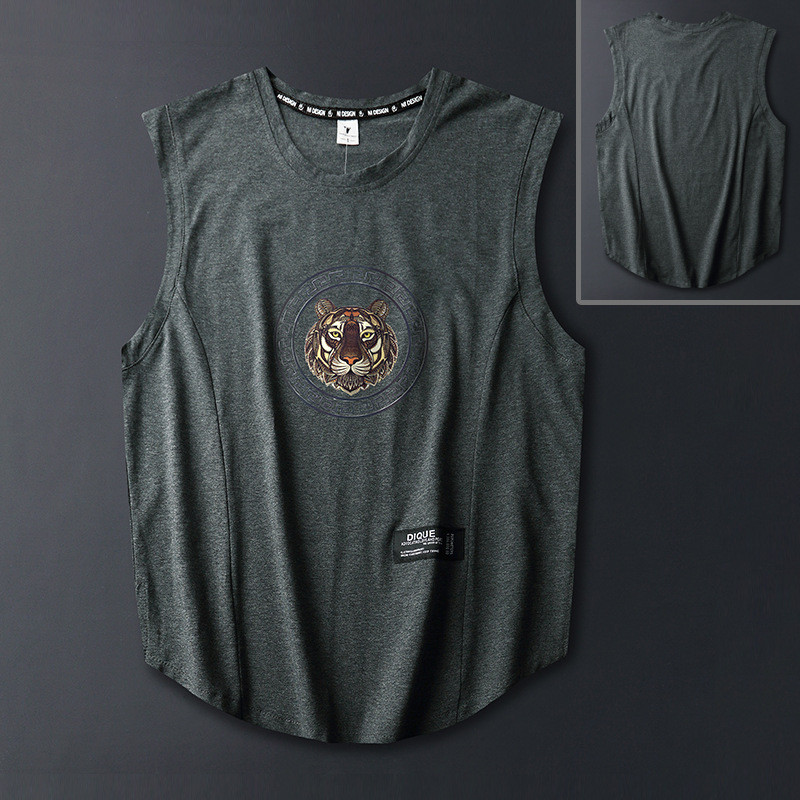 Ανδρικό αμάνικο μπλουζάκι casual για εξωτερικούς χώρους, αναπνεύσιμο και αναζωογονητικό αντρικό γιλέκο oversize Loose Man Tank Top