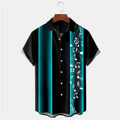 Modes krekls vīriešiem, mūzikas svītra, 3D apdruka, brīvs, liela izmēra krekls, ikdienas ikdienas vīriešu apģērbs, havajiešu pludmales sporta krekls, ballītes T-krekli