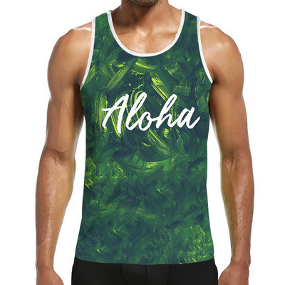 3D Print Polinēzija Taiti jūra Vasaras pludmale Jūra Vīriešu topi ikdienas fitnesa kultūrisms sporta zāle Muskuļi Vīriešu veste bez piedurknēm