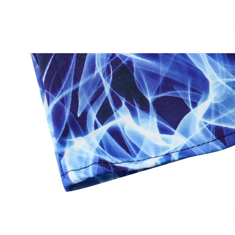 Dark Icon Blue Flame Polo Ανδρικό πουκάμισο καλοκαιρινό ελαφρύ υλικό Χαβάης πουκάμισα Streetwear Ανδρικό πουκάμισο