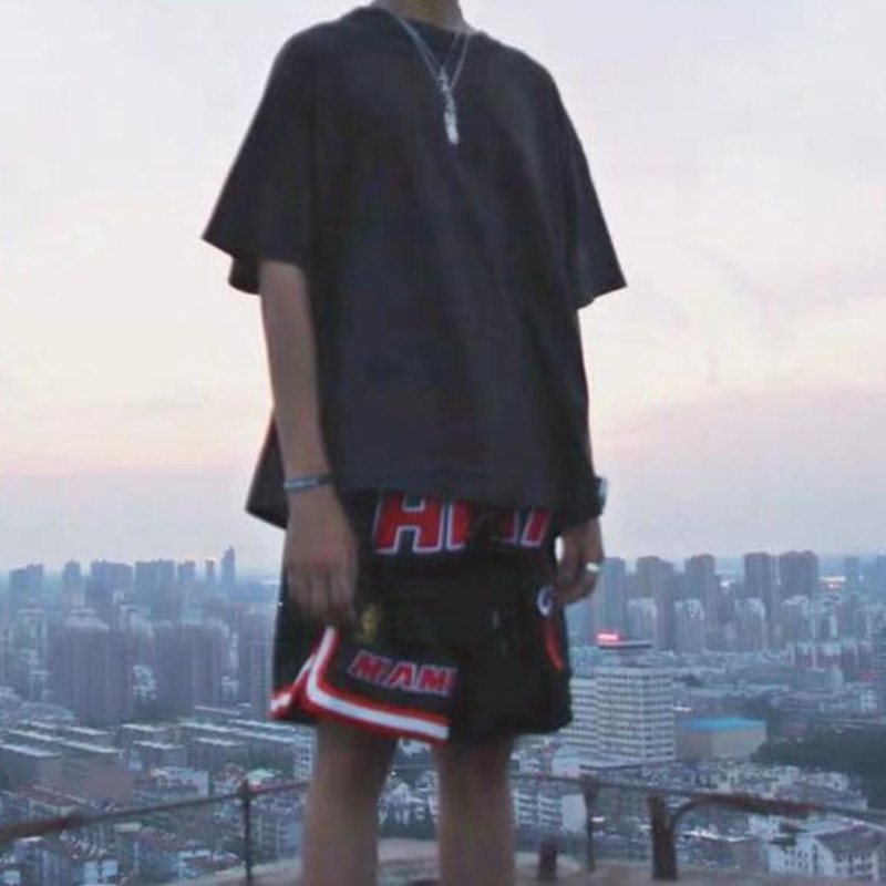 Módne vyšívané capri športové šortky, americké basketbalové šortky pre mužov, krátke letné ležérne, nové, dámske šortky