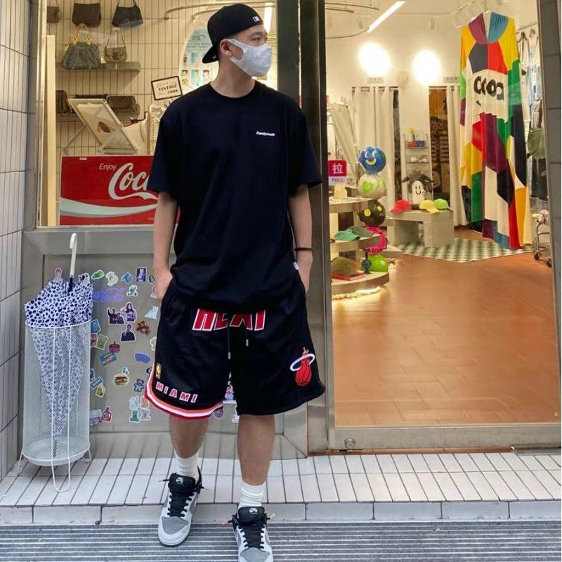 Módne vyšívané capri športové šortky, americké basketbalové šortky pre mužov, krátke letné ležérne, nové, dámske šortky