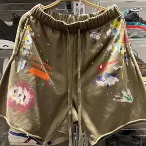 Amerikāņu grafiti apdrukāti šorti vīriešiem Cargo šorti sievietēm vasaras brīvi lielizmēra sporta šorti Straight basketbola šorti