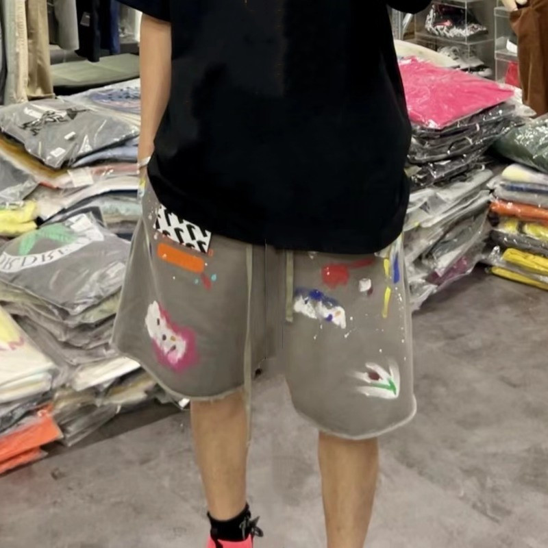 Amerikāņu grafiti apdrukāti šorti vīriešiem Cargo šorti sievietēm vasaras brīvi lielizmēra sporta šorti Straight basketbola šorti