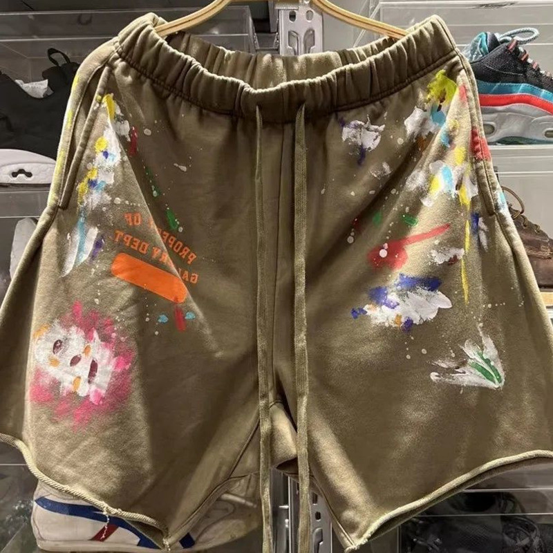 Amerikāņu grafiti apdrukāti šorti vīriešiem Cargo šorti sievietēm vasaras brīvi lielizmēra sporta šorti Straight basketbola šorti