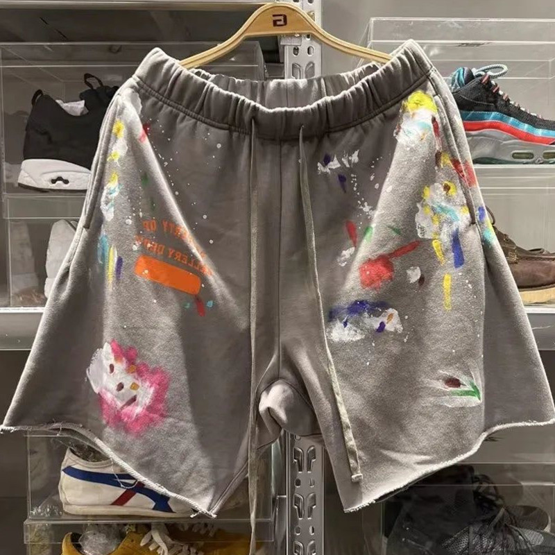 Amerikāņu grafiti apdrukāti šorti vīriešiem Cargo šorti sievietēm vasaras brīvi lielizmēra sporta šorti Straight basketbola šorti