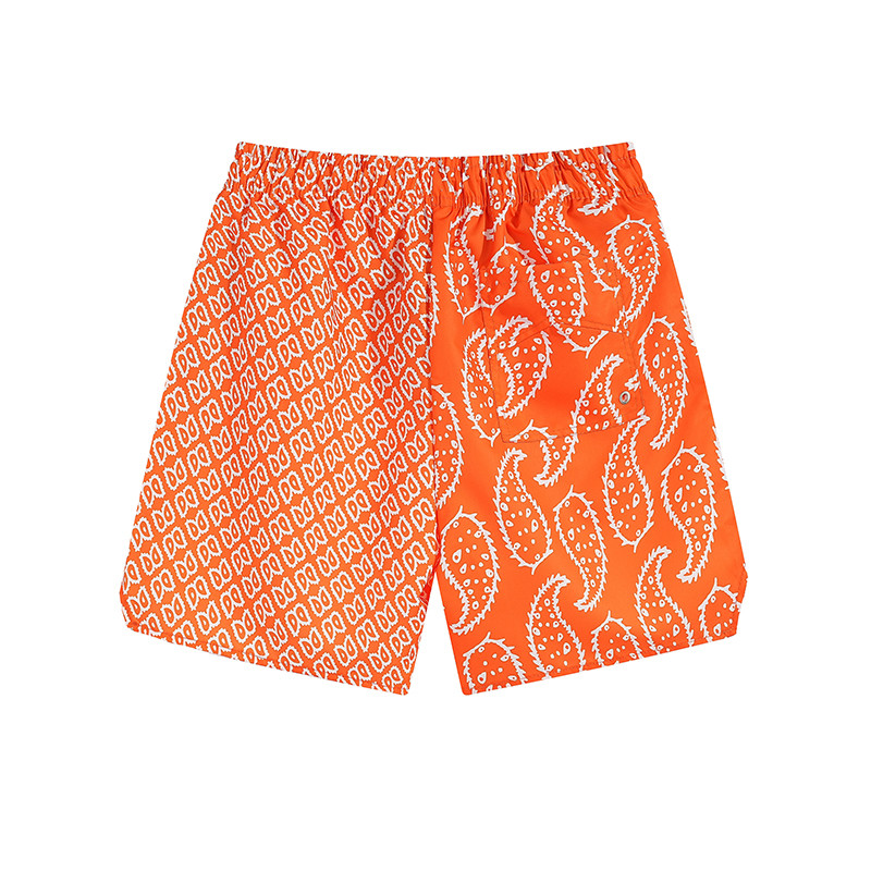 RHUDE Printing Jauns augstas kvalitātes ultrathin vīriešu sieviešu pludmales šorti elpojošs melns salaidums krāsaina aukliņa elastīga kaklasaite liela izmēra