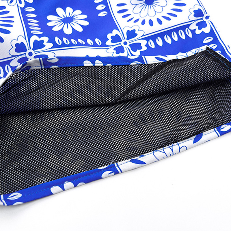 Παντελόνι εκτύπωσης RHUDE Lattice Λευκό μαύρο ύφασμα από διχτυωτό ύφασμα από πολυεστερικές ίνες υψηλής ποιότητας Νέα ανδρικά γυναικεία σορτς κορδονιών ελαστικότητας