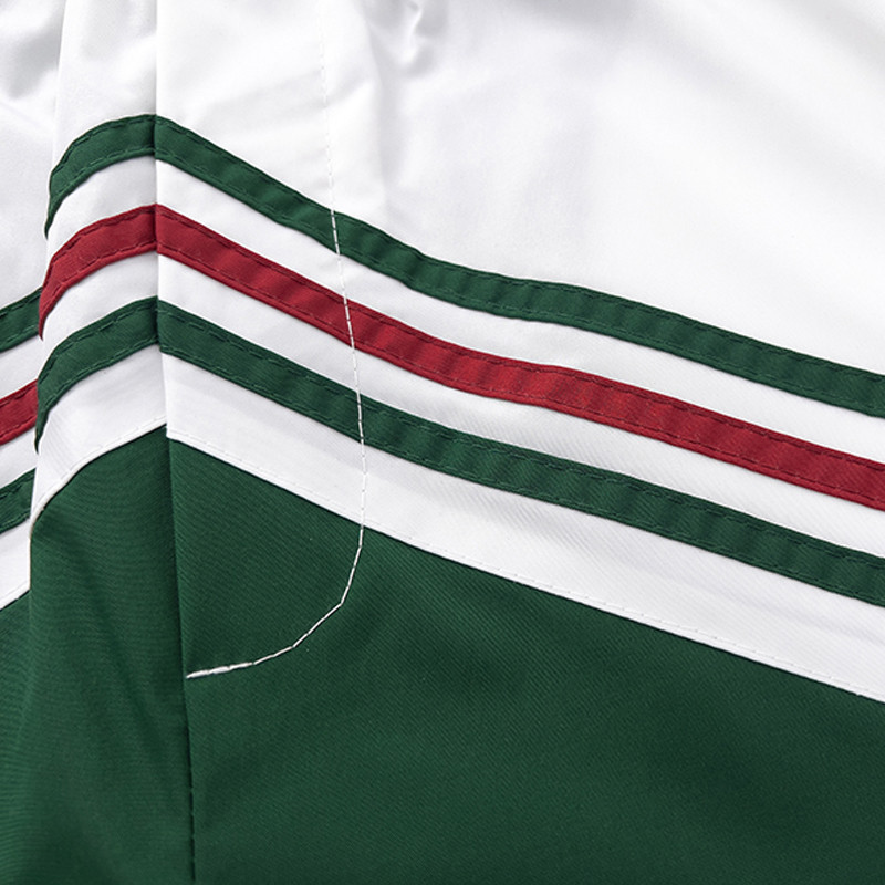 RHUDE Jaunas krāsas izšuvumi Vīriešu sieviešu augstas kvalitātes melnas bikses poliestera šķiedras sieta audums Hawaii pludmales šorti 1:1 lielizmēra