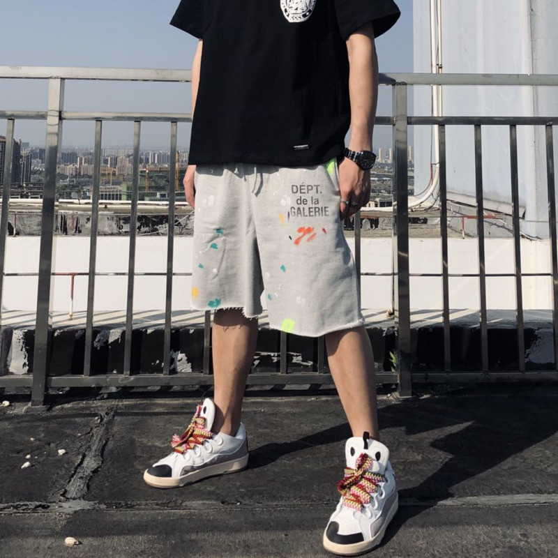 Korejiešu stila jaunums šortos vīriešiem šorti Y2k modes High Street vingrošanas šorti Vīriešu ikdienas retro basketbola šorti vasaras šorti