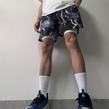 Αμερικάνικο μπάσκετ αθλητικά σορτς για άντρες Σορτς Γυναικεία μόδα Αιτιακή καλοκαιρινή κοντό εμπριμέ σχέδιο Streetwear σορτς για άνδρες αθλητισμός