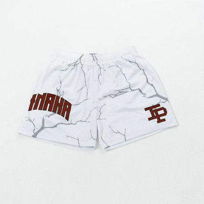 Αμερικάνικο μπάσκετ αθλητικά σορτς για άντρες Σορτς Γυναικεία μόδα Αιτιακή καλοκαιρινή κοντό εμπριμέ σχέδιο Streetwear σορτς για άνδρες αθλητισμός