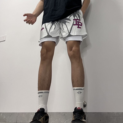 Αμερικάνικο μπάσκετ αθλητικά σορτς για άντρες Σορτς Γυναικεία μόδα Αιτιακή καλοκαιρινή κοντό εμπριμέ σχέδιο Streetwear σορτς για άνδρες αθλητισμός